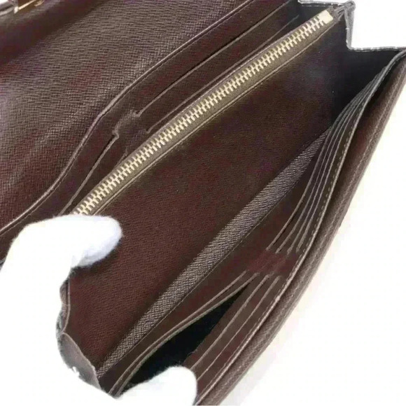 Authentic LOUIS VUITTON Portefeuille Sistina large Wallet Damier Ebene w/COA - Picture 9 of 15